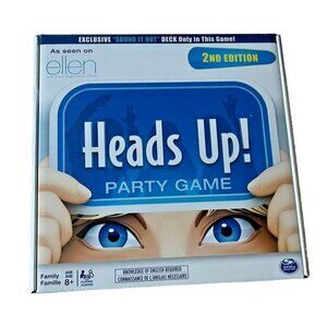 Brand New Unopened HEADS UP! Party Game Ellen DeGeneres 2nd Ed Spin Master Games